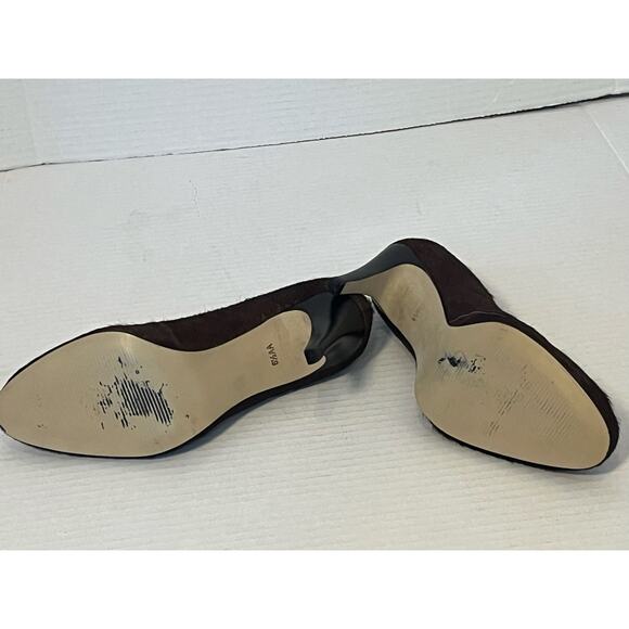 Women's TALBOTS Brown Calf Hair 3 in High Heel Pump Dress Shoes Size 6.5 - Picture 8 of 14